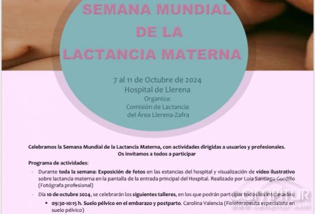 Semana Mundial de la Lactancia Materna en el Hospital de Llerena