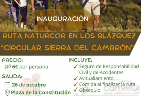 Ruta Naturlcor "Circular Sierra del Cambrón" en Los Blázquez 