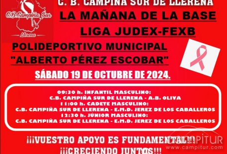 C.B. Campiña Sur de Llerena ¡Comienza la competición Judex-Fexb 2024/25! 